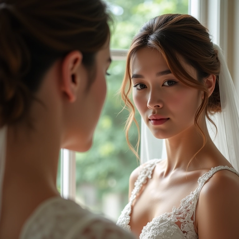 Assessora ouvindo a noiva com empatia.