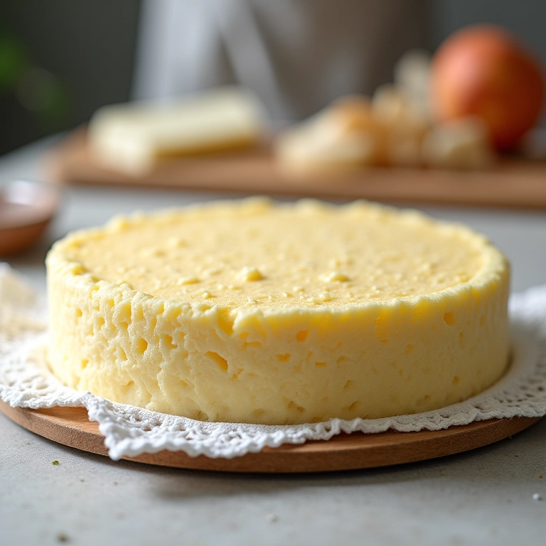 Bolo de pano de prato com estrutura reforçada.