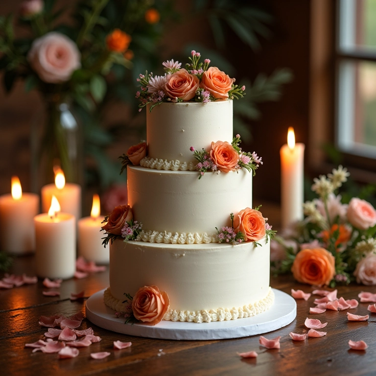 Bolo decorado para a prova.