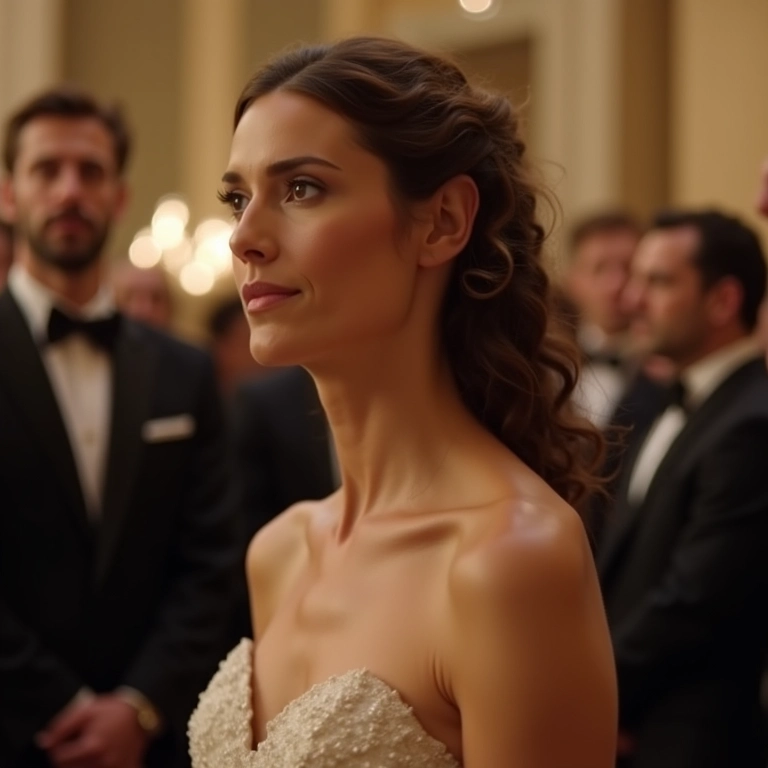 Cabelo solto em casamento formal: mãe da noiva com ondas suaves.