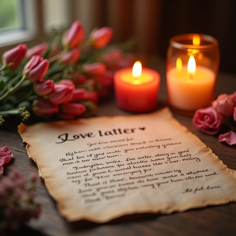 Cartas de amor trocadas durante a lua de mel.