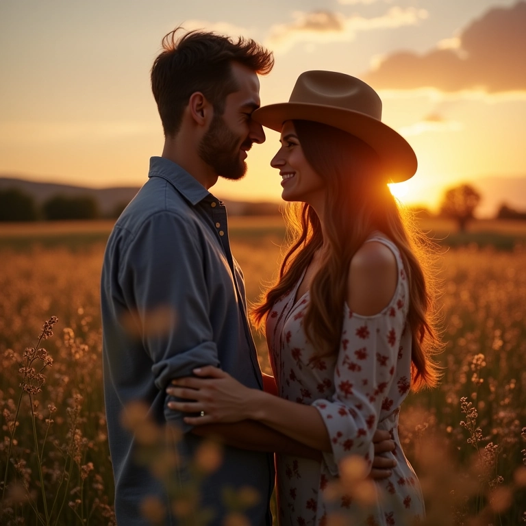 Casal calculando a duração ideal da playlist para o noivado.