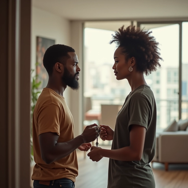 Casal comprando imóvel durante o casamento.