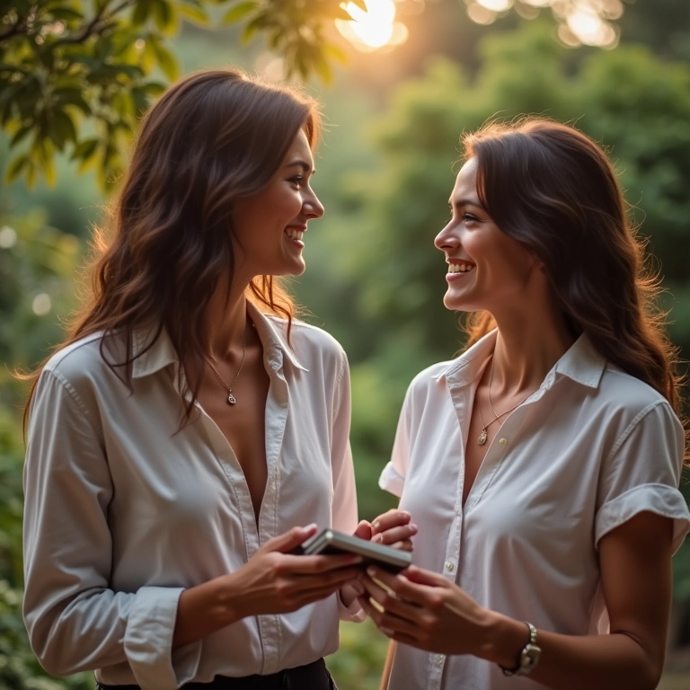 Casal conversando com organizador de casamento sobre pacotes personalizados em pousada.