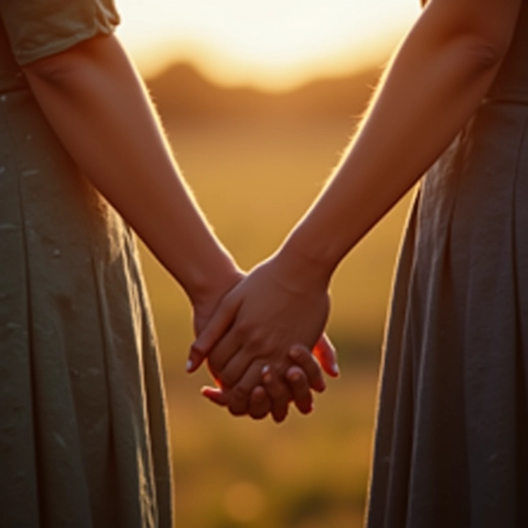 Casal de mãos dadas orando durante noivado evangélico, bíblia.