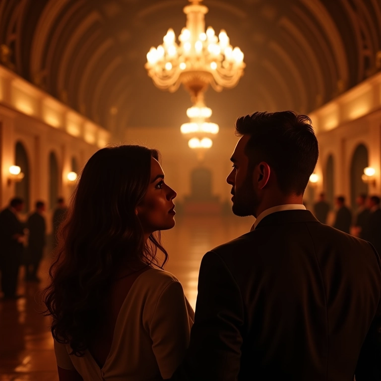 Casal planejando a iluminação do casamento com o planejador.