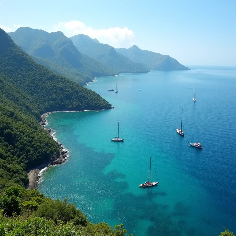 Casal praticando caiaque em Ilhabela.