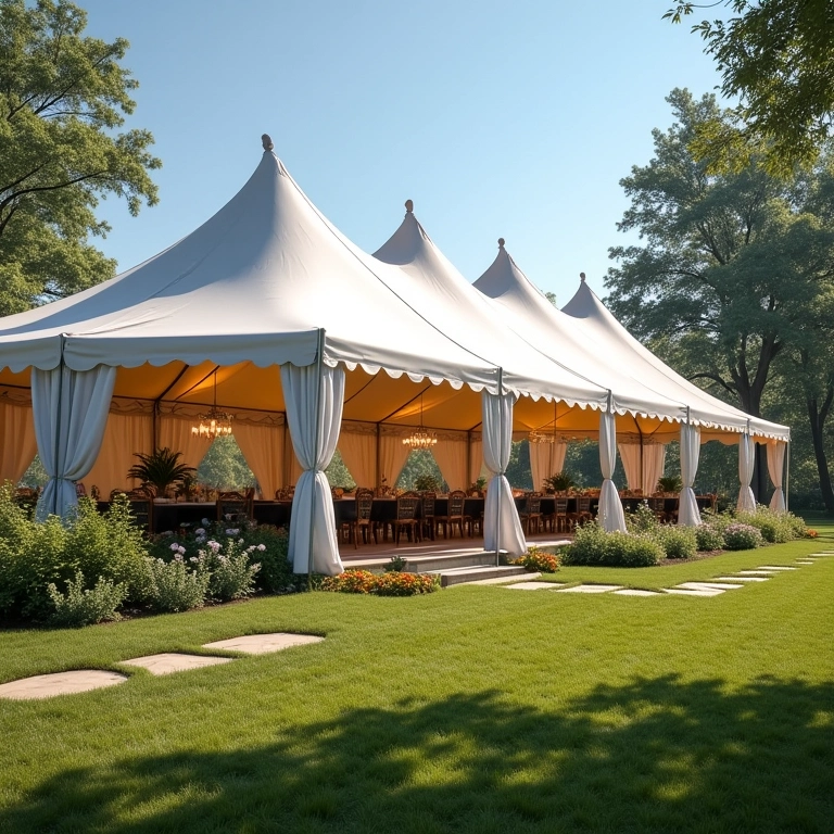 Checklist com itens importantes para alugar tendas de casamento.