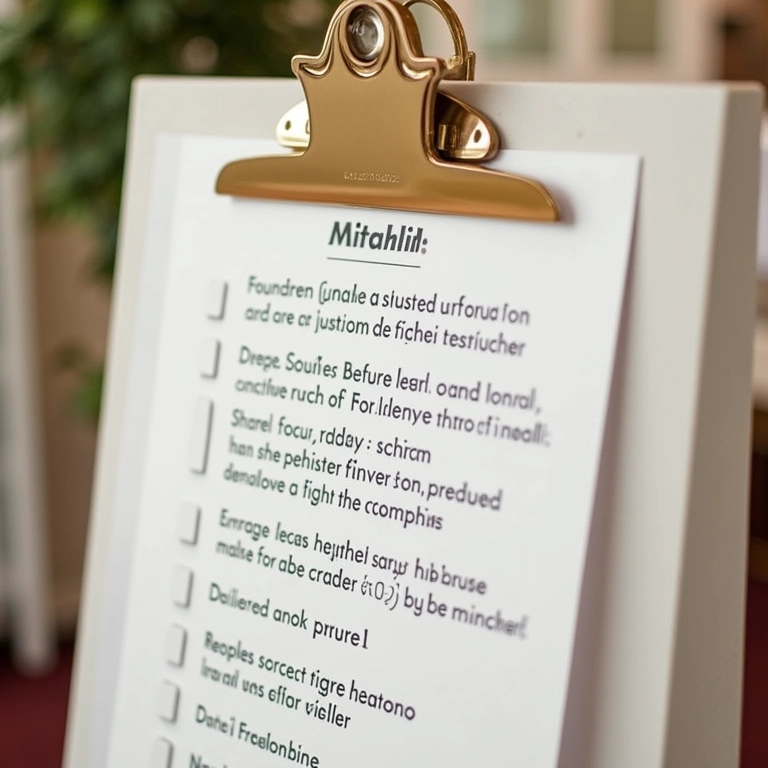 Checklist para aluguel de móveis de festa.