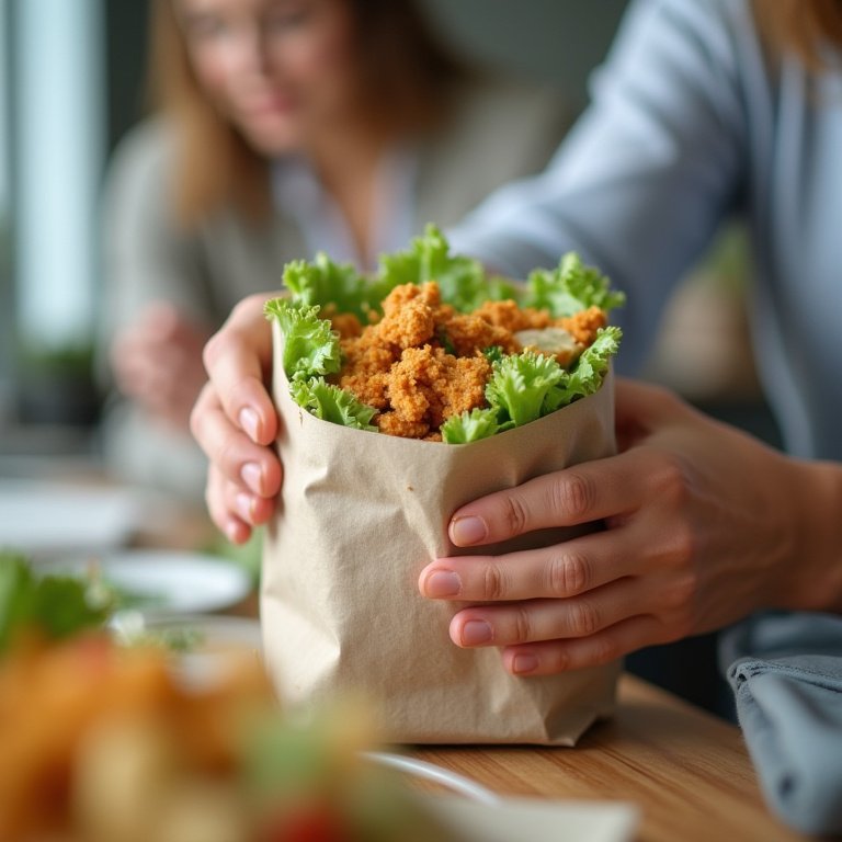 Wrap de frango desfiado, uma opção prática para levar para o trabalho.