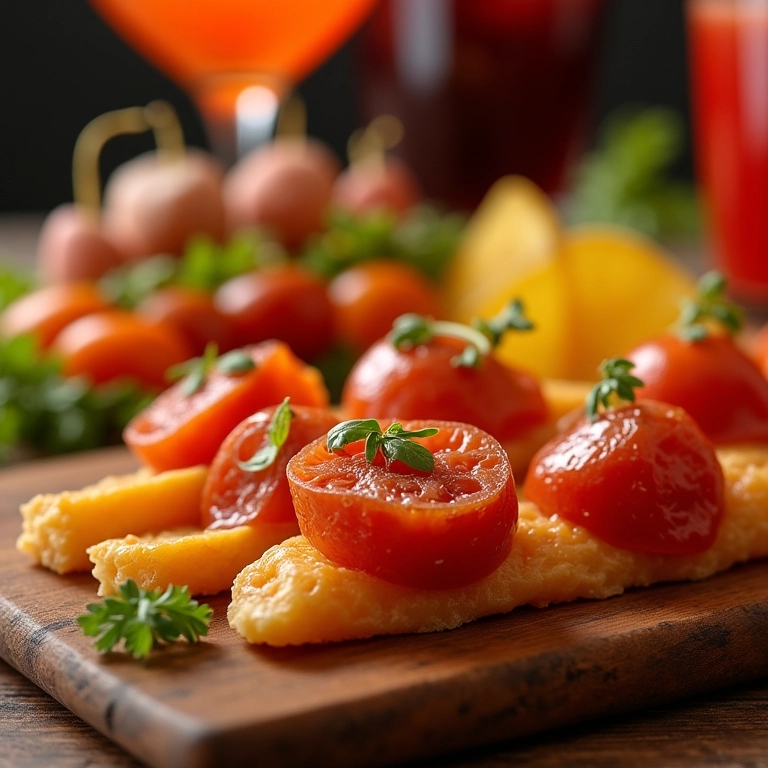 Comidinhas deliciosas e bebidas refrescantes em um chá de lingerie.