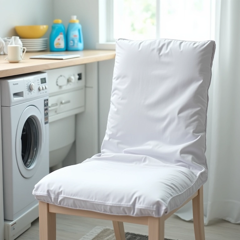 Como lavar capas de cadeira para que elas durem mais.