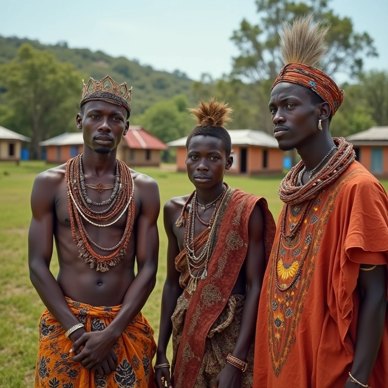 Comunidade indígena se preparando para realizar um casamento tradicional.