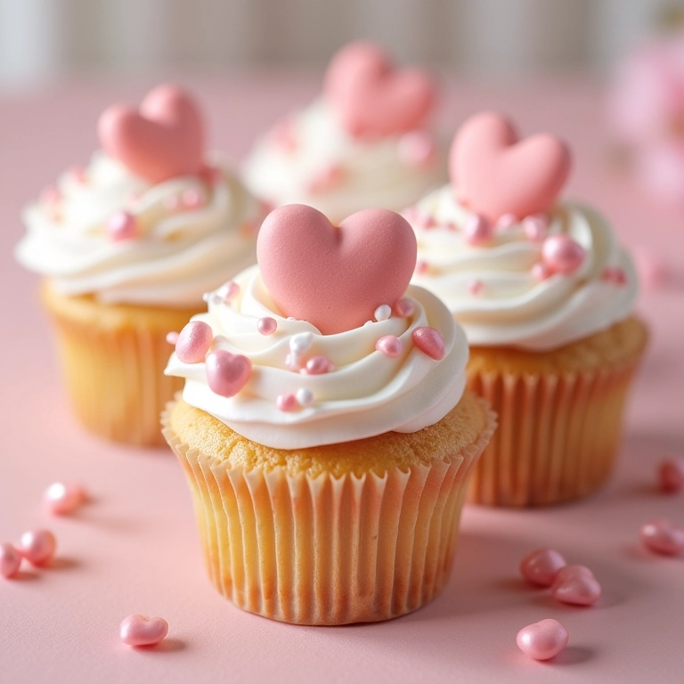 Cupcakes elegantes com tema de casamento.