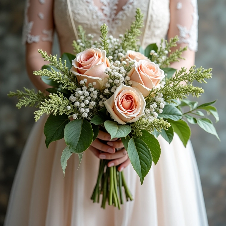 Decoração floral charmosa para casamento DIY.