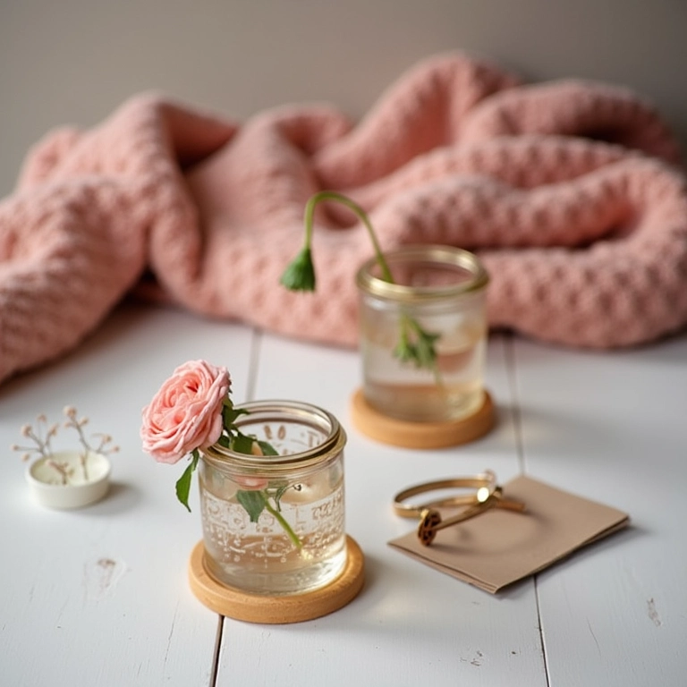 Decorações românticas acessíveis para a noite de núpcias.