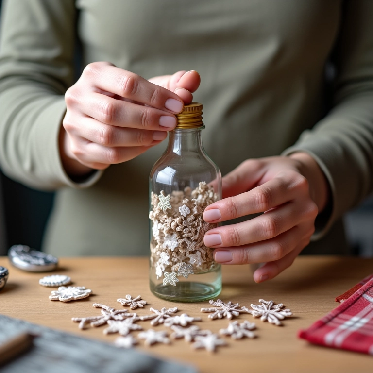 Detalhes colados em garrafas: como fixar de forma duradoura.