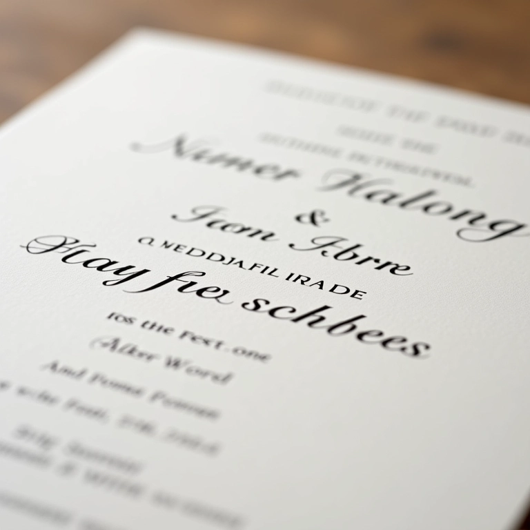 Detalhes essenciais em um convite de casamento.