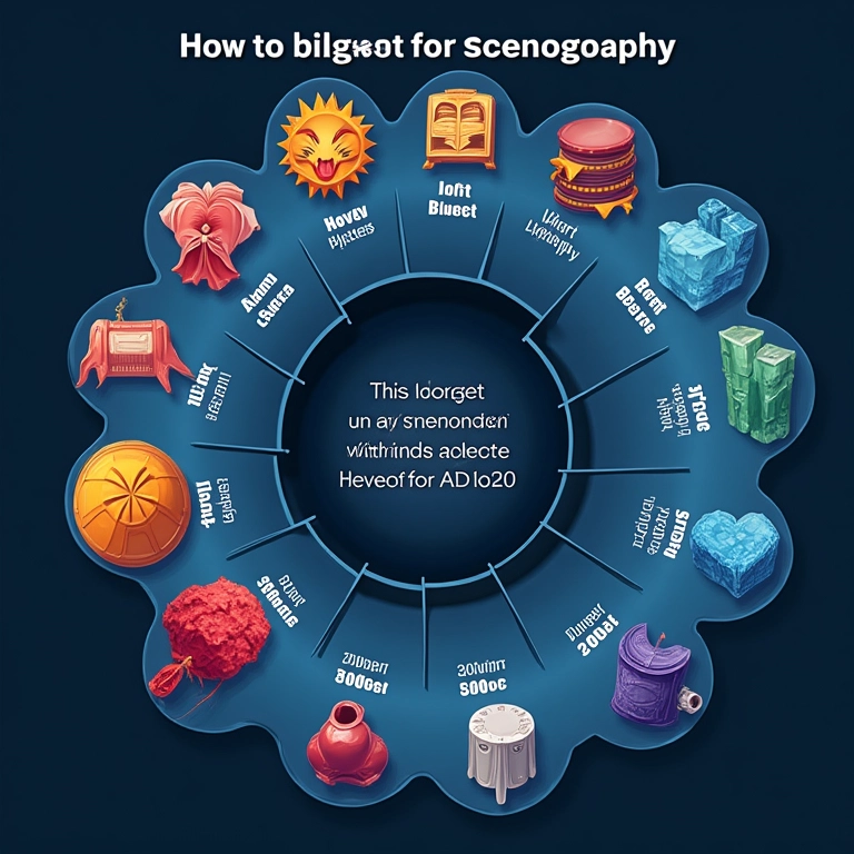 Diagrama mostrando como definir o orçamento da cenografia.