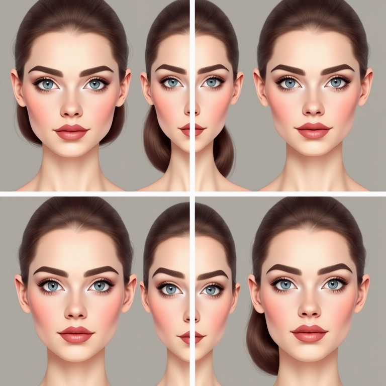 Diferentes tipos de rosto e os designs de sobrancelha ideais para cada um.