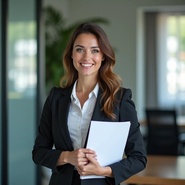 Empresária protegendo seu negócio com a separação total de bens.