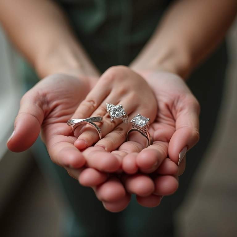 Escolhendo a gravação perfeita para alianças.