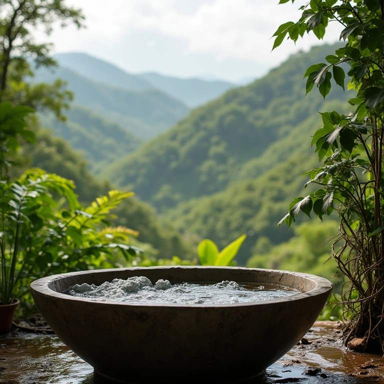 Escolhendo o local ideal para um ofurô ao ar livre com vista panorâmica.