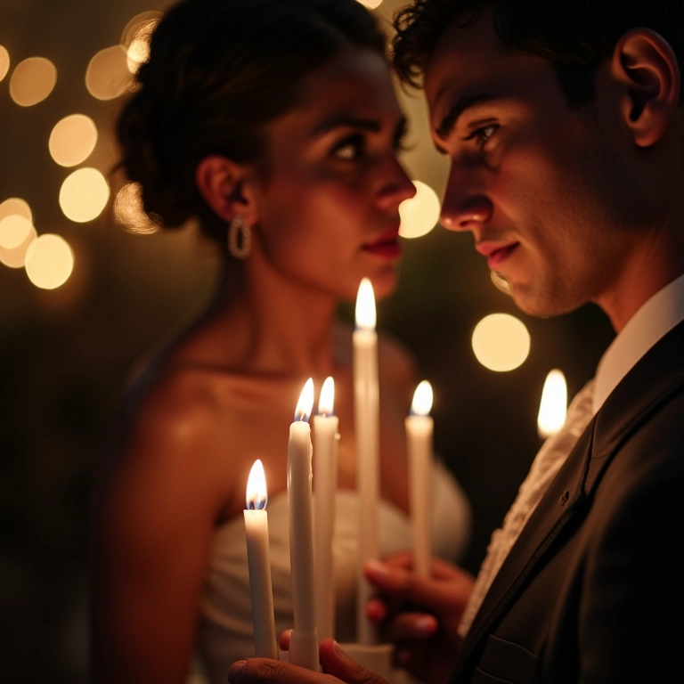 Especialista ajustando iluminação de casamento para ambiente perfeito.