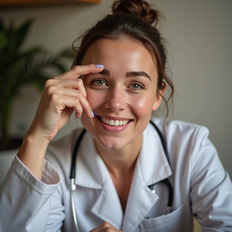 Especialista em design de sobrancelha compartilhando dicas valiosas.