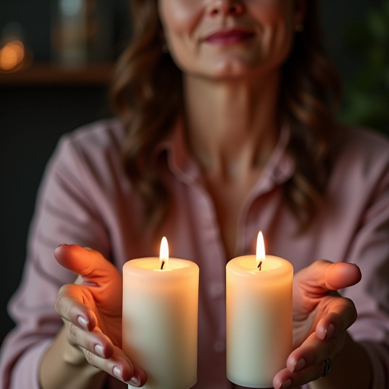Especialista em velas dando dicas para casamentos.