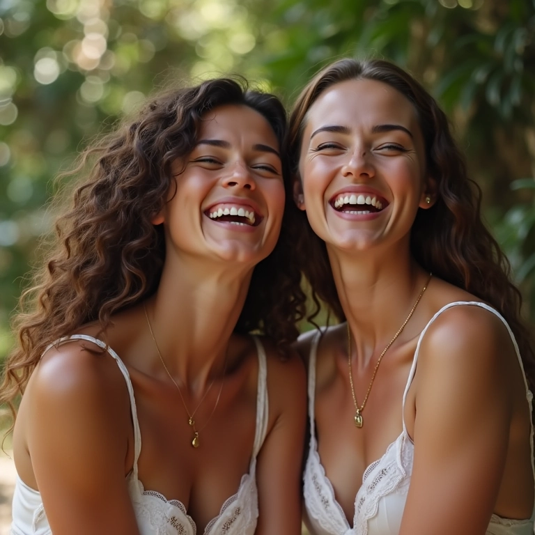 Festa do Pijama: Uma Despedida de Solteira Íntima Grupo de amigas rindo em uma festa do pijama de despedida de solteira.