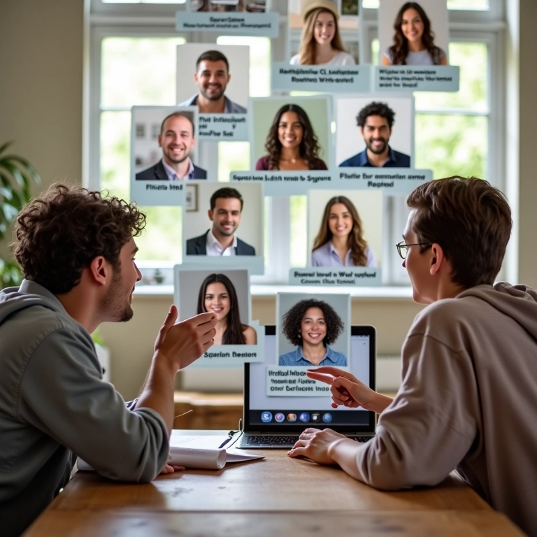 Grupo online de noivas trocando indicações de fornecedores.