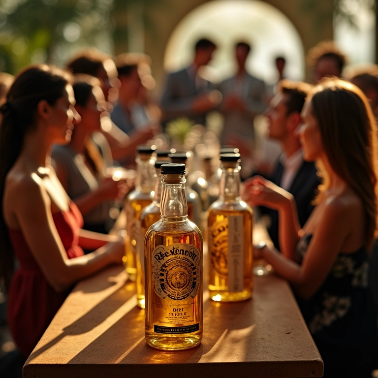 Infográfico sobre como calcular a quantidade de tequila por pessoa em casamento.