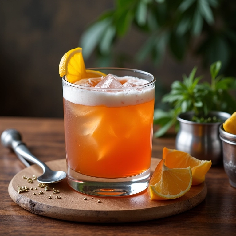 Ingredientes e utensílios para criar um drink personalizado de casamento.