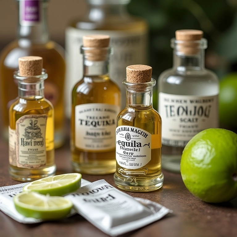 Kit de sobrevivência para o brinde de casamento com tequila.