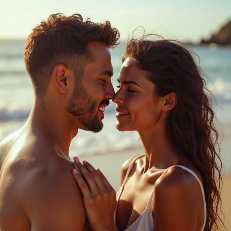 Legenda perfeita para foto de noivado na praia.