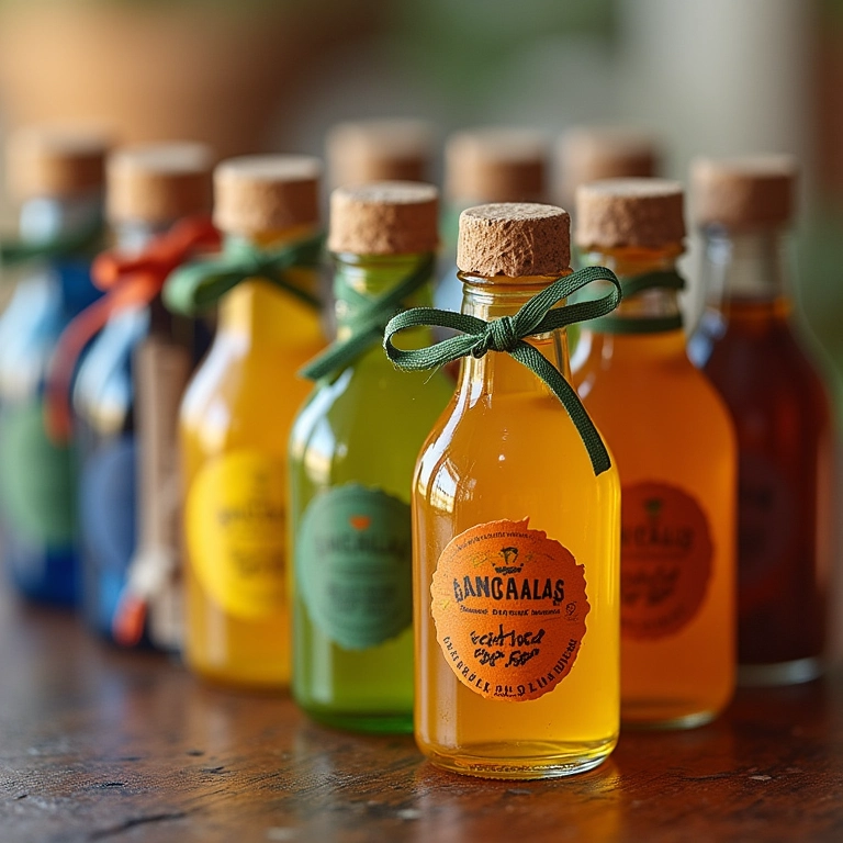 Lembrancinhas coloridas para casamento.