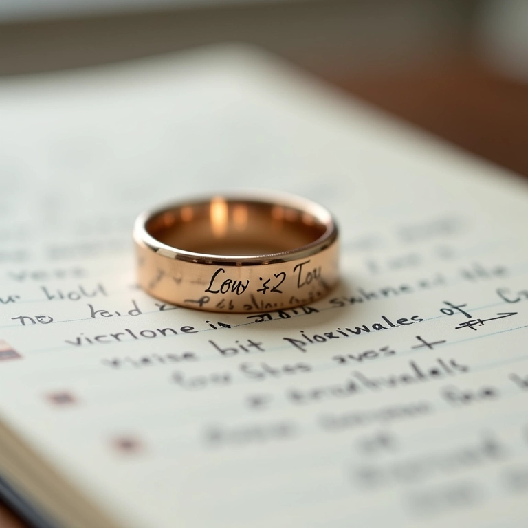 Lembrete importante sobre a gravação na aliança.