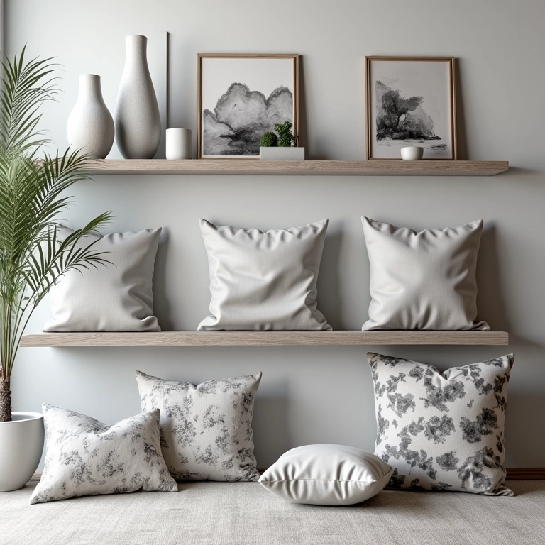 Loja online com produtos para decoração monocromática.