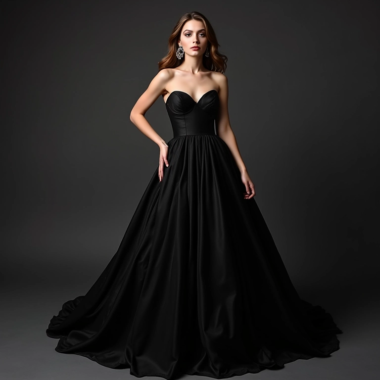 Loja online exibindo vários vestidos de noiva pretos.