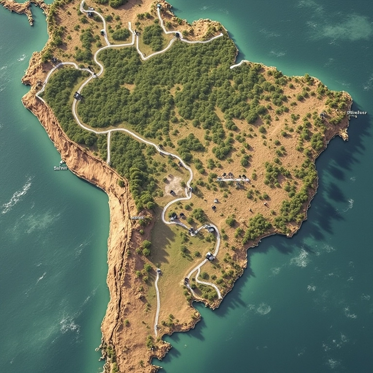 Mapa da localização estratégica de um salão de festas.