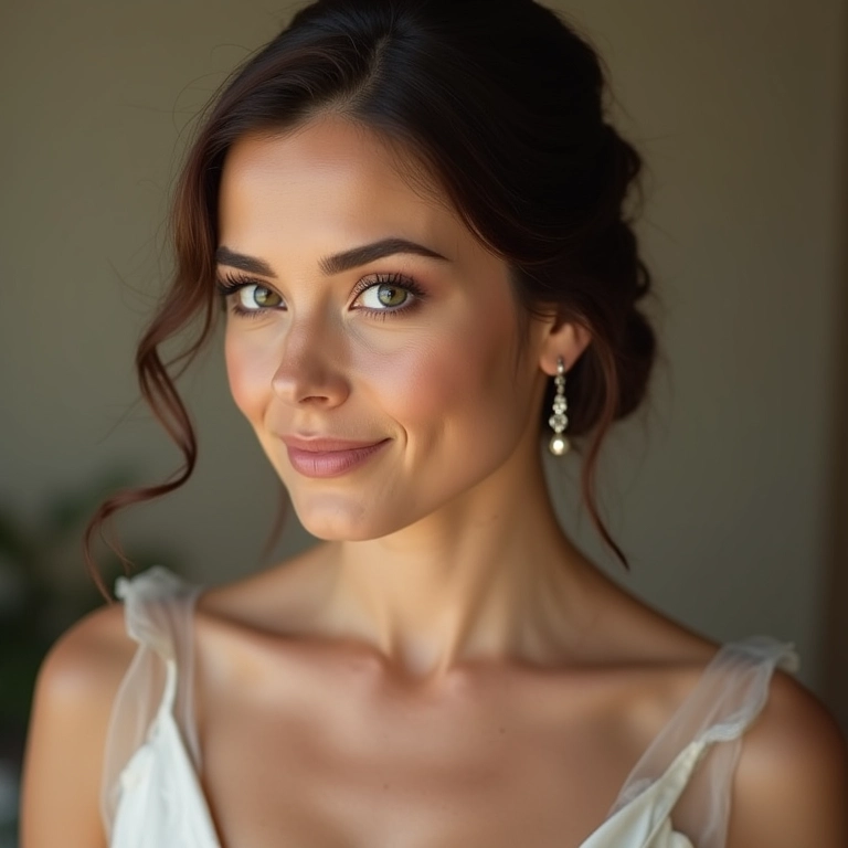 Maquiagem e penteado para noiva de saia e cropped.