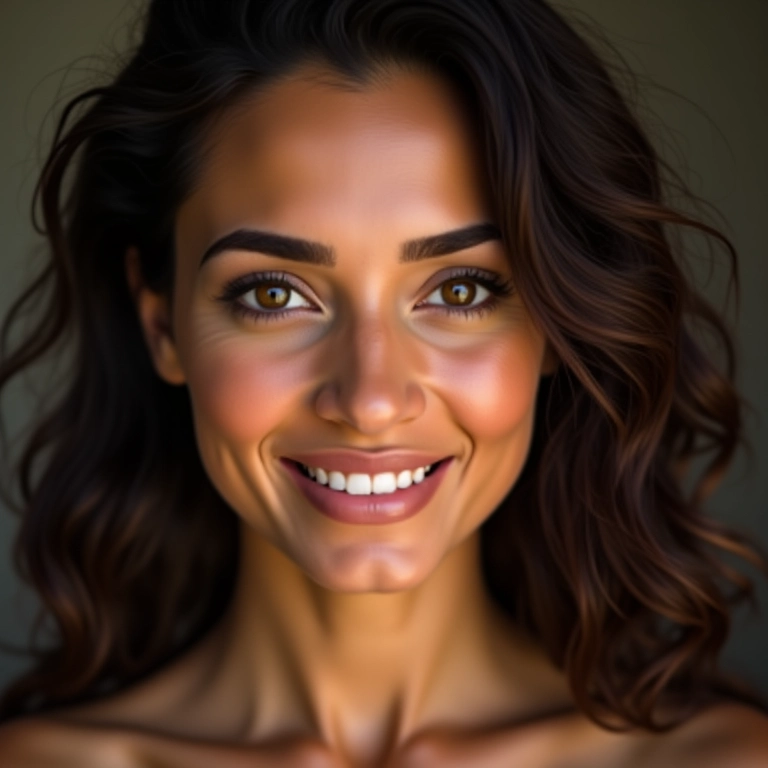 Maquiagem para madrinha com olhos grandes destacando a beleza natural.