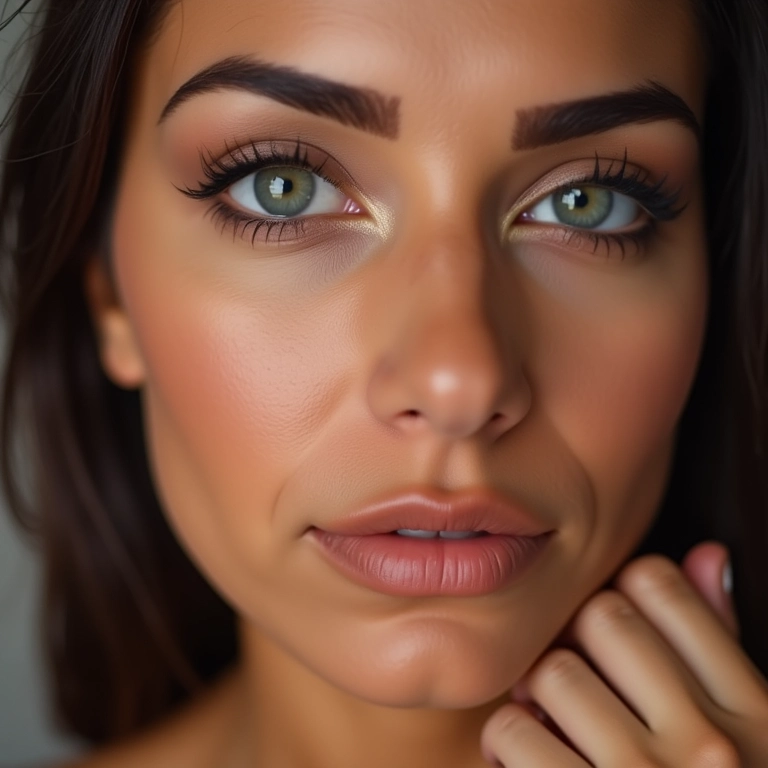 Maquiagem para madrinha com olhos pequenos valorizando o olhar.