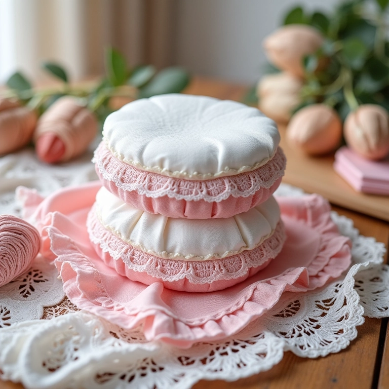 Materiais necessários para a confecção de um bolo de pano de prato.