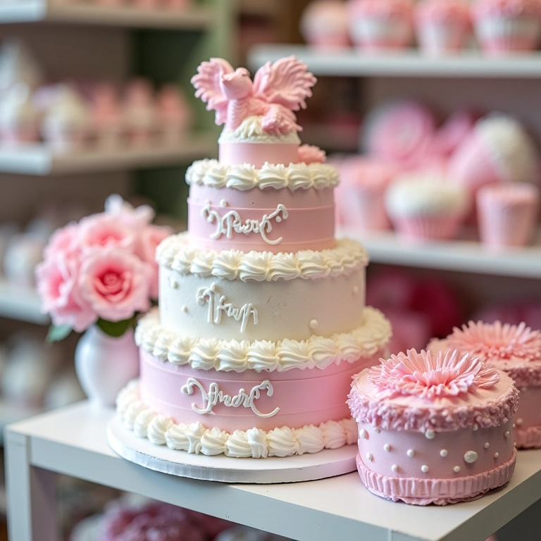 Materiais para bolo de fraldas à venda em lojas online e de artesanato.