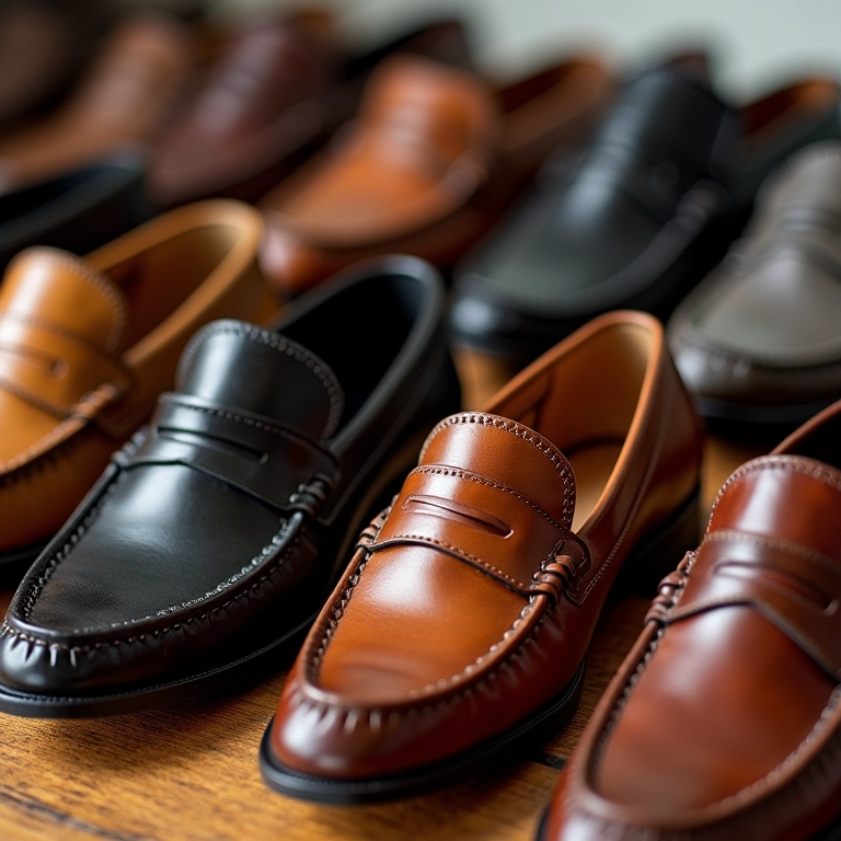 Modelos de sapatos para pajens: mocassins, oxfords, náuticos.