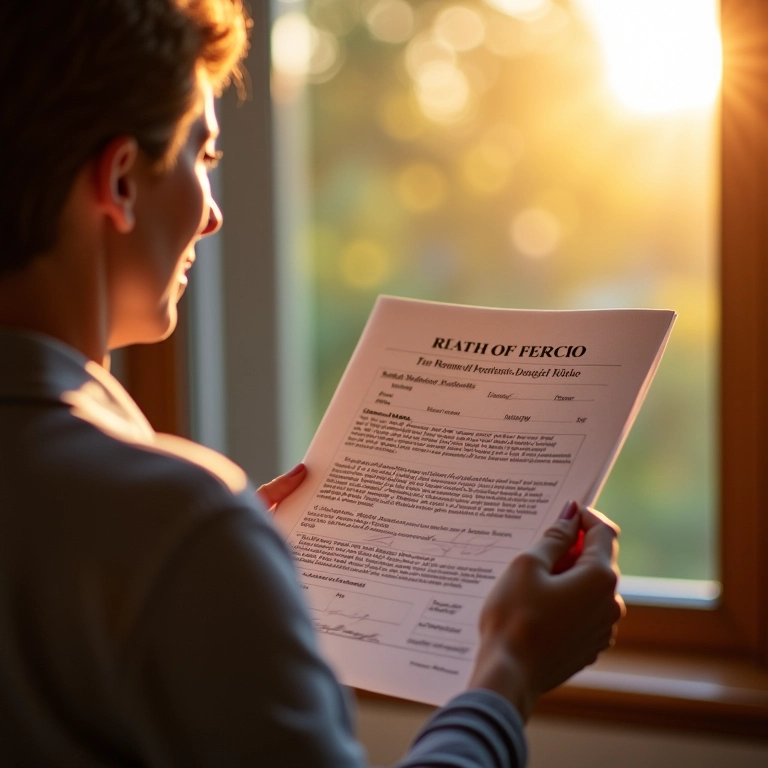 Noiva viúva com certidão de óbito