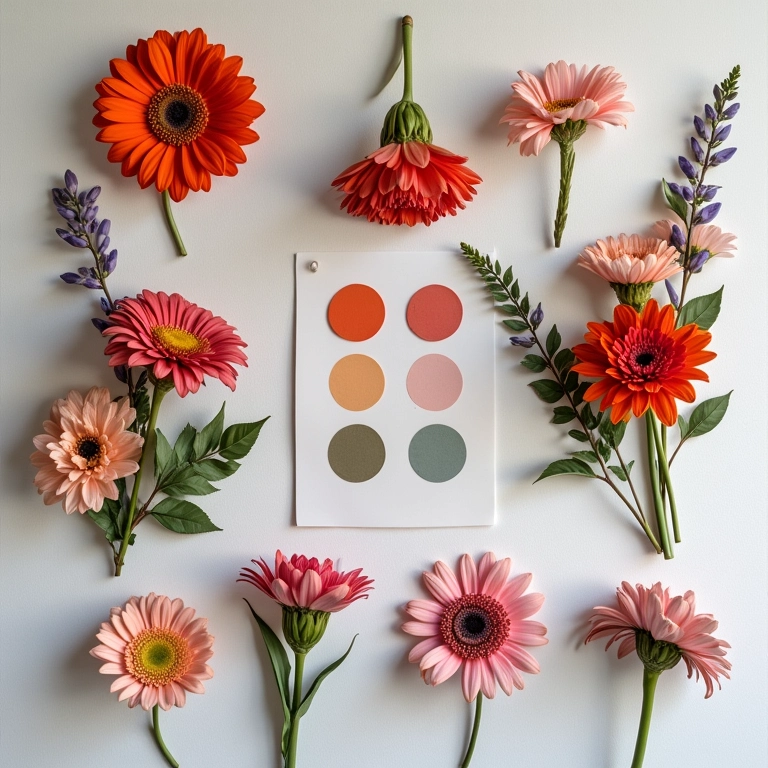 Painel de inspiração para definir o estilo das flores do casamento.