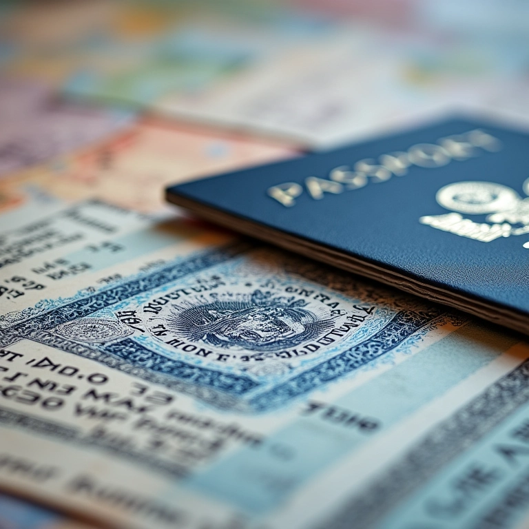 Passaporte com visto egípcio carimbado.